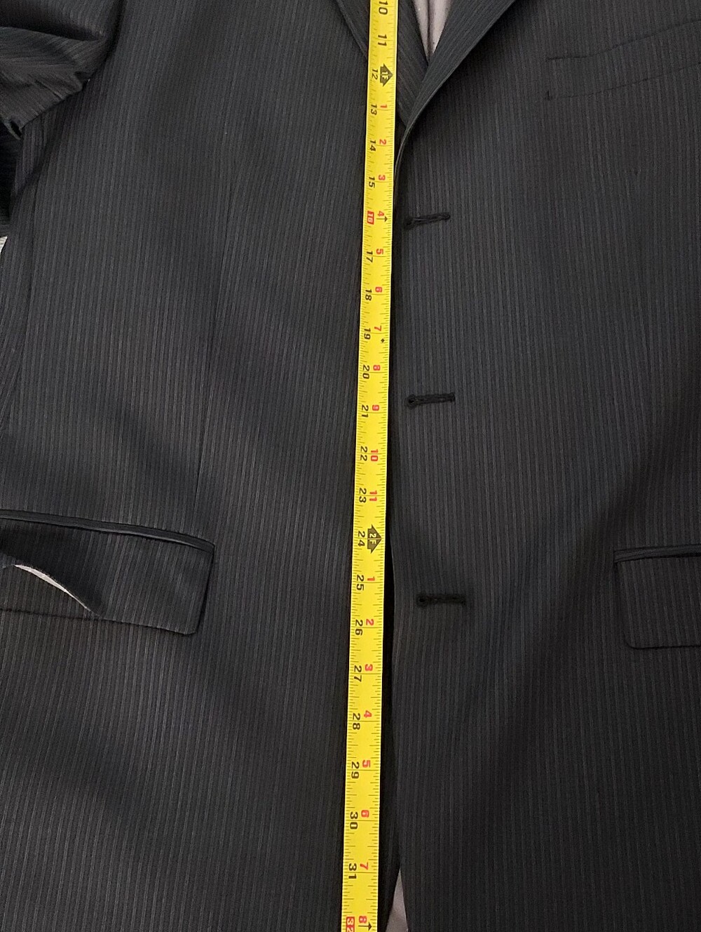 Calvin Klein Black Pinstripe Suit - Picture 11 of 14